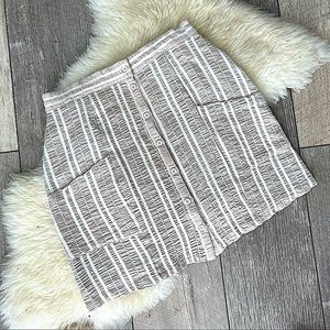 Lost + Wander High Waisted Button Up Skirt